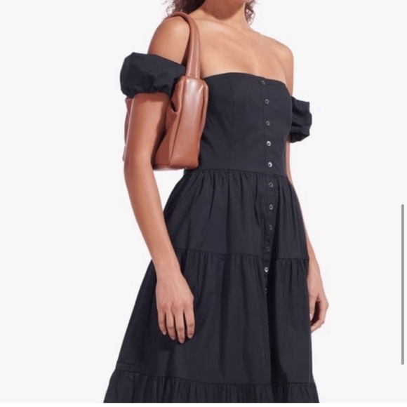 Staud Elio Dress in Black - Picture 4 of 16